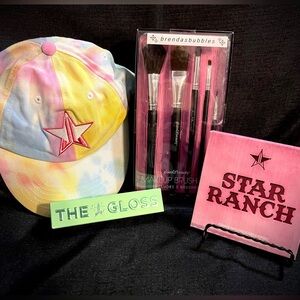 Jeffree Star Star Ranch Eyeshadow Palette with Brushes and Cap Bundle NWT